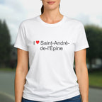 T-shirt I love saint-andré-de-l'épine
