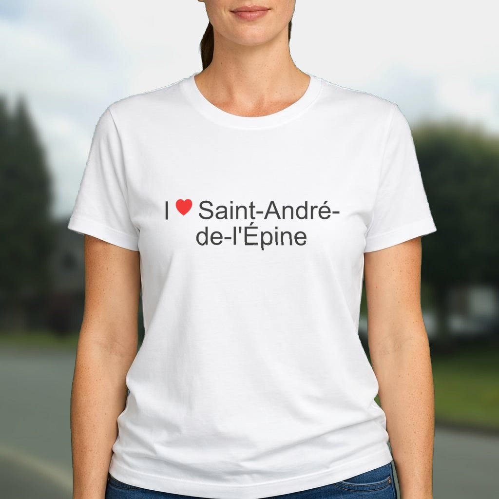 T-shirt I love saint-andré-de-l'épine