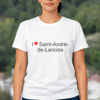 T-shirt I love saint-andré-de-lancize