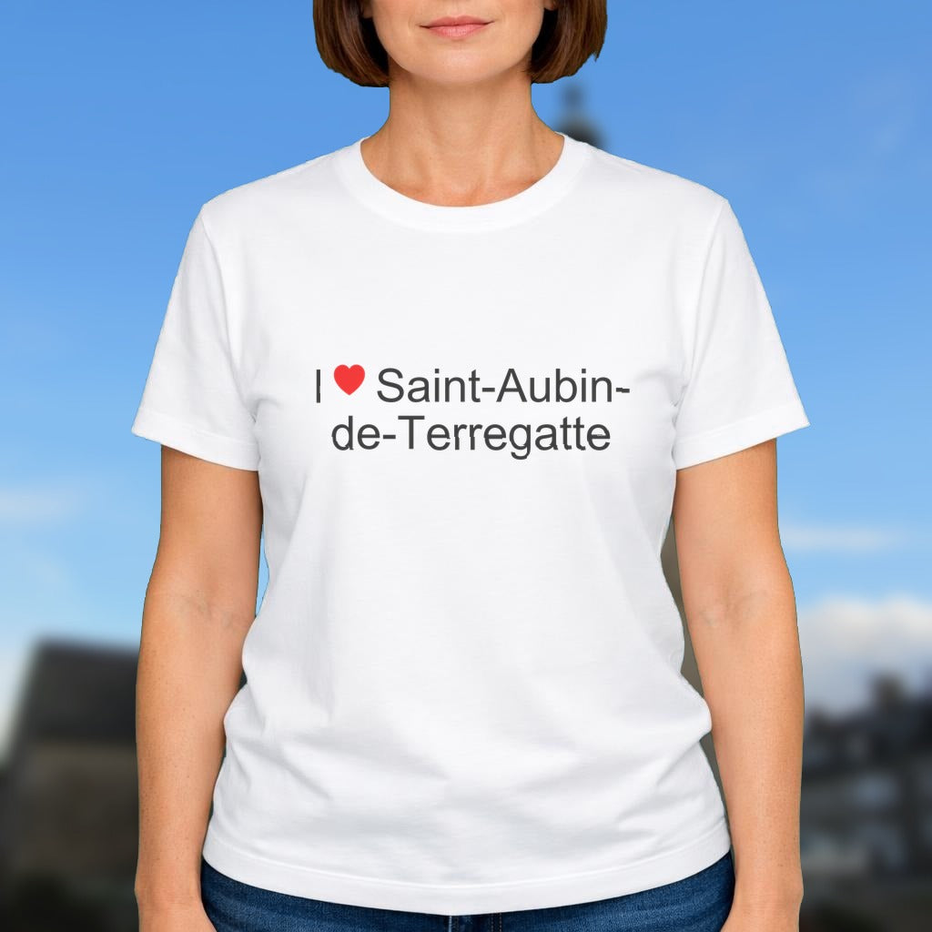 T-shirt I love saint-aubin-de-terregatte