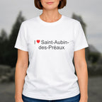 T-shirt I love saint-aubin-des-préaux