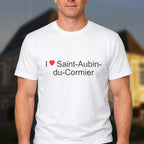 T-shirt I love saint-aubin-du-cormier