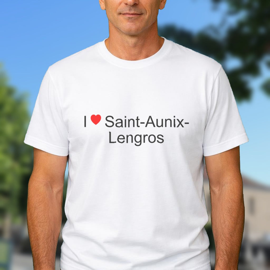 T-shirt I love saint-aunix-lengros