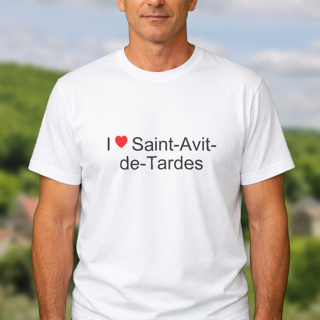 T-shirt I love saint-avit-de-tardes
