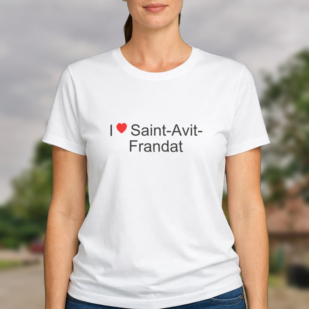 T-shirt I love saint-avit-frandat