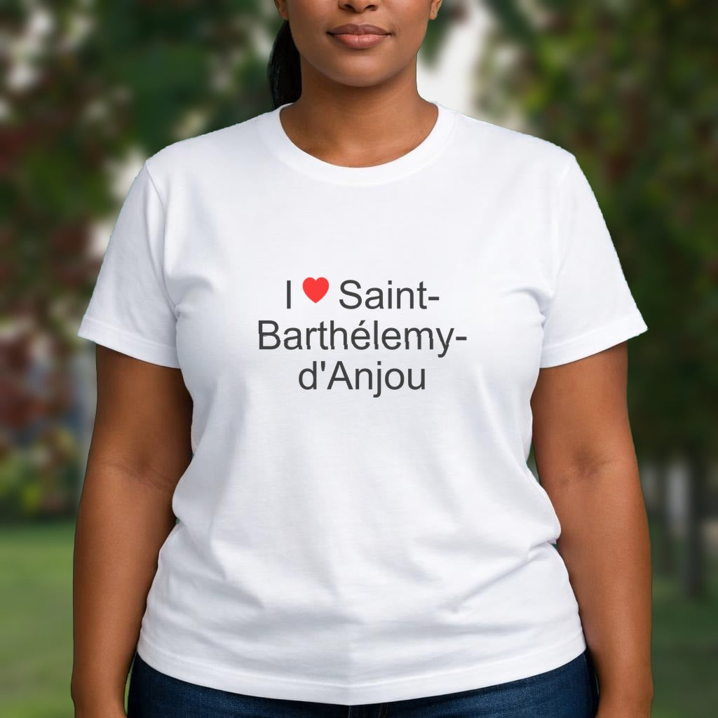 T-shirt I love saint-barthélemy-d'anjou