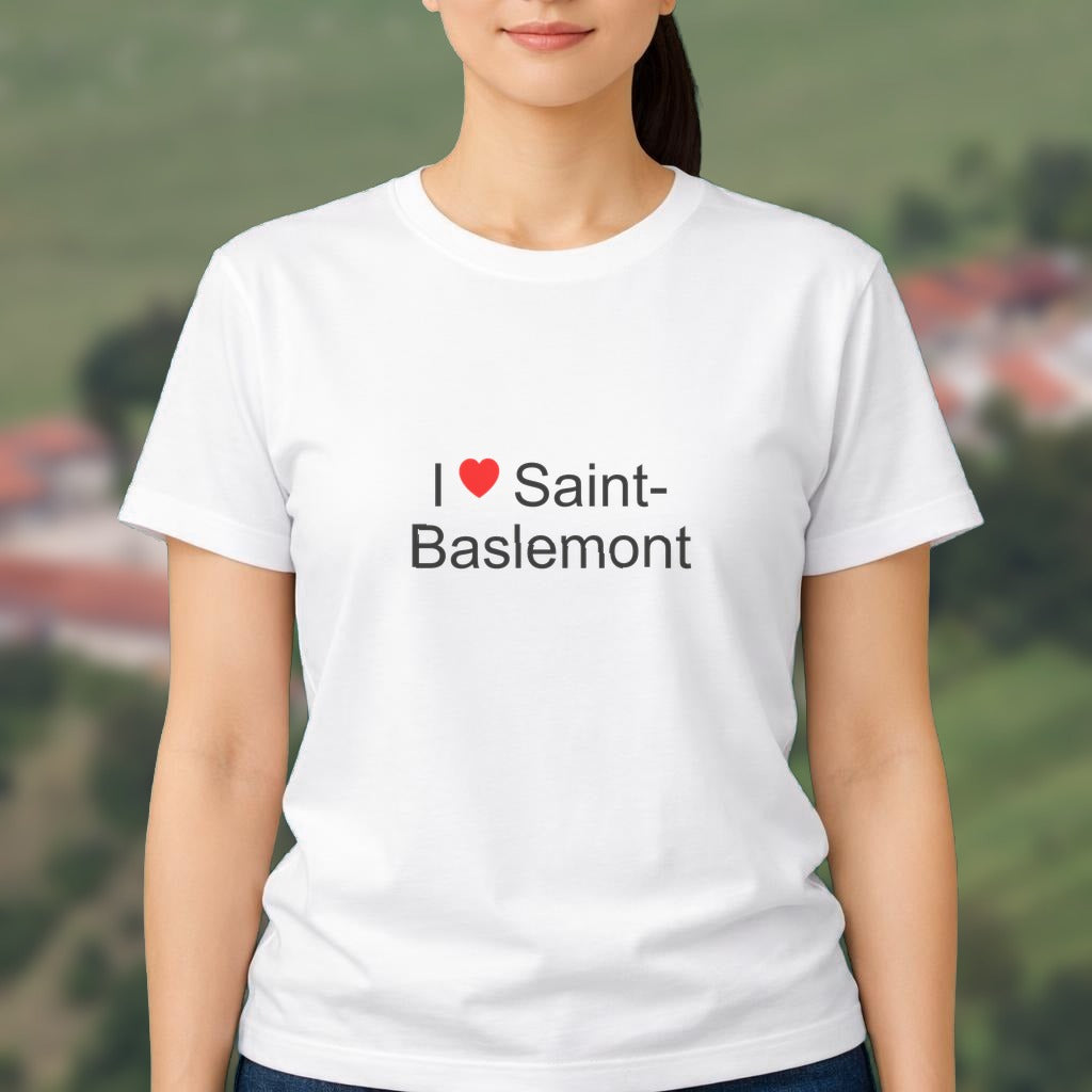 T-shirt I love saint-baslemont