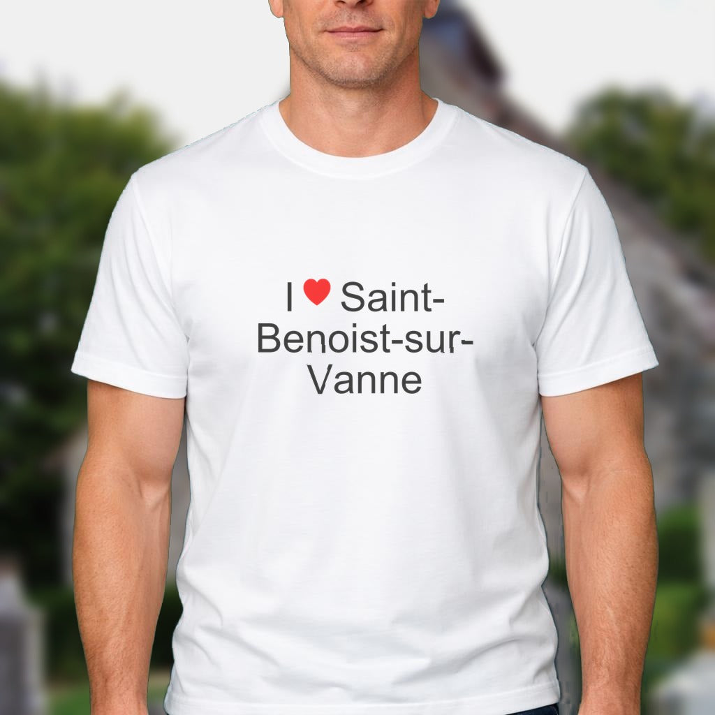 T-shirt I love saint-benoist-sur-vanne