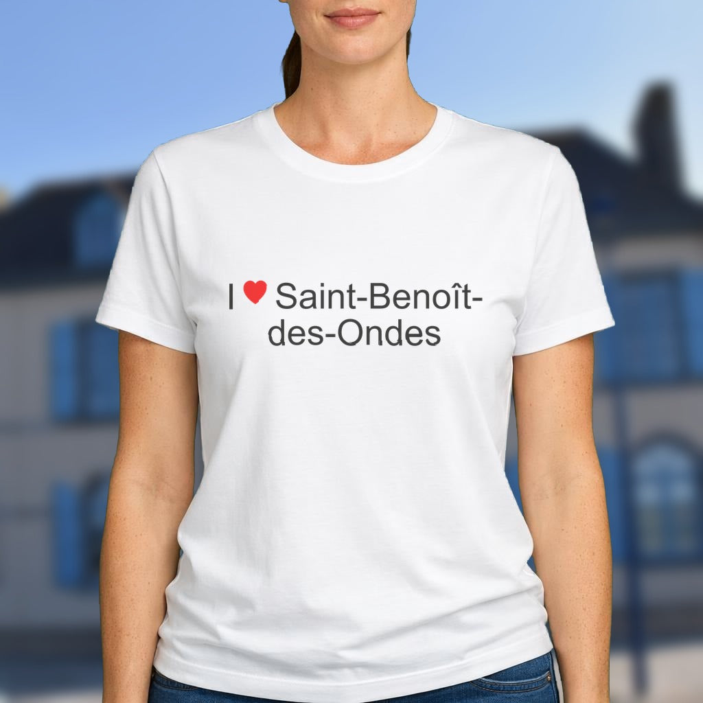 T-shirt I love saint-benoît-des-ondes