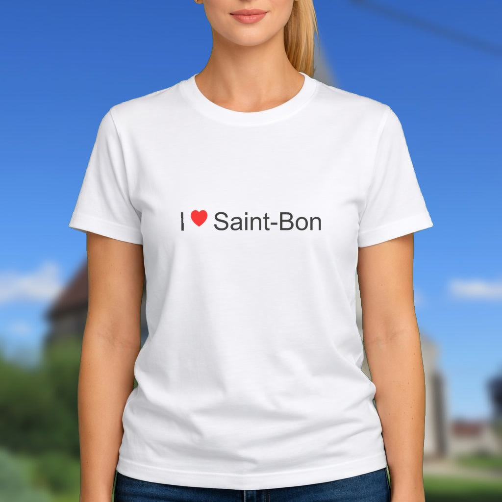 T-shirt I love saint-bon