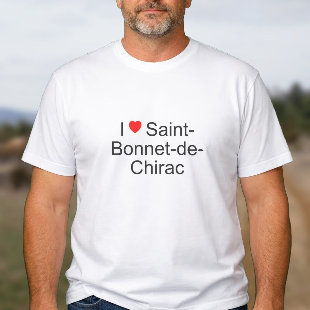 T-shirt I love saint-bonnet-de-chirac