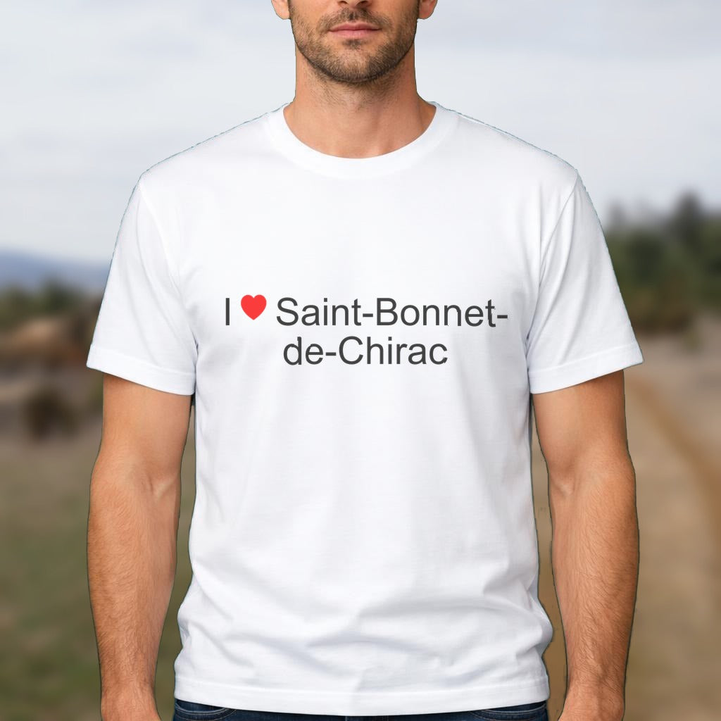 T-shirt I love saint-bonnet-de-chirac