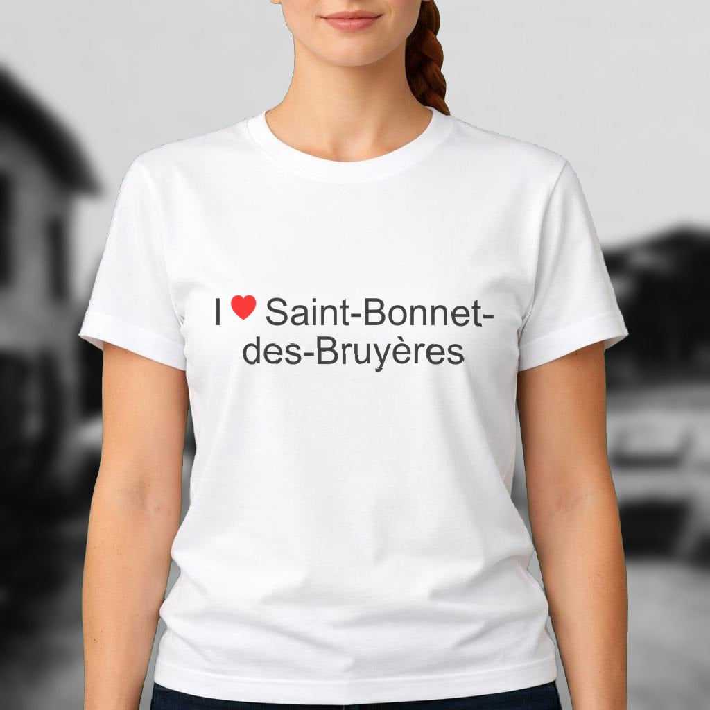 T-shirt I love saint-bonnet-des-bruyères