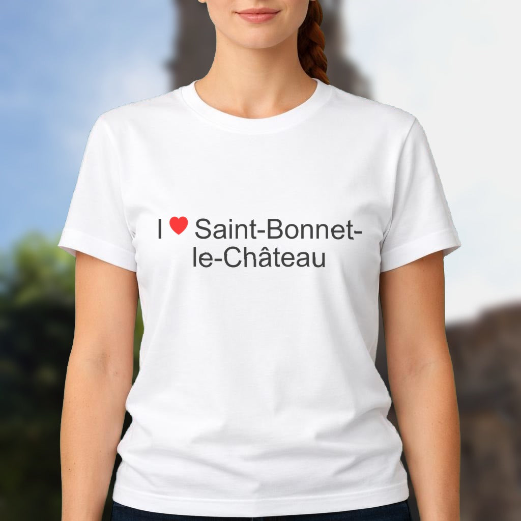 T-shirt I love saint-bonnet-le-château