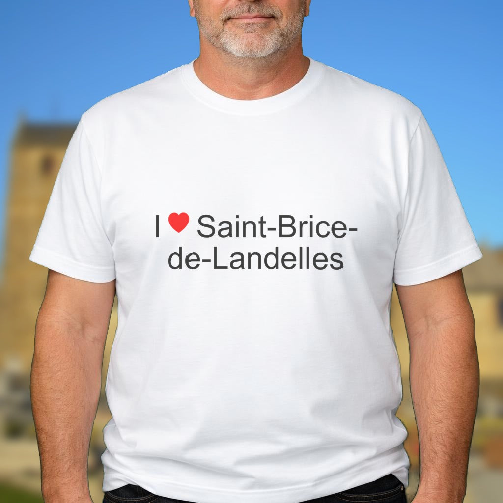 T-shirt I love saint-brice-de-landelles