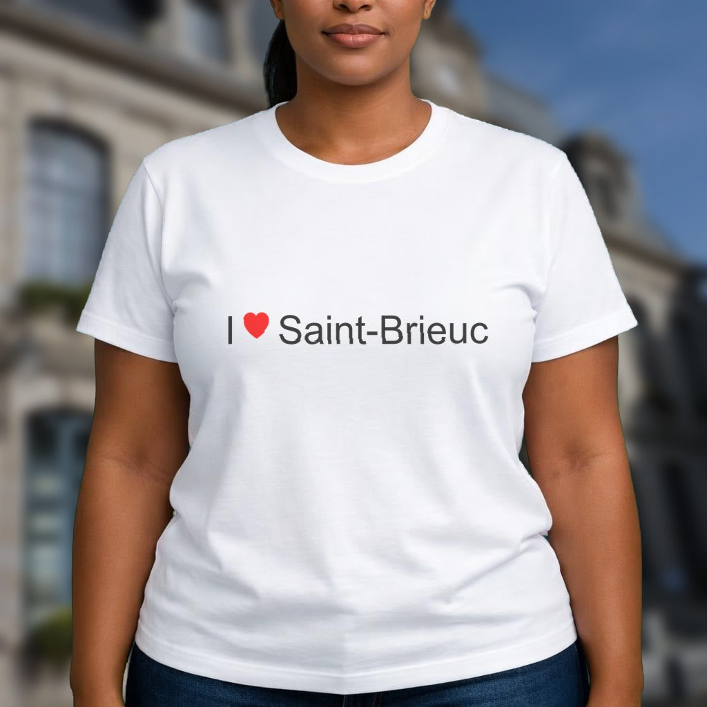 T-shirt I love saint-brieuc