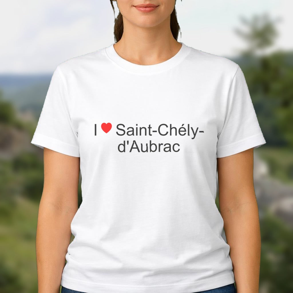 T-shirt I love saint-chély-d'aubrac