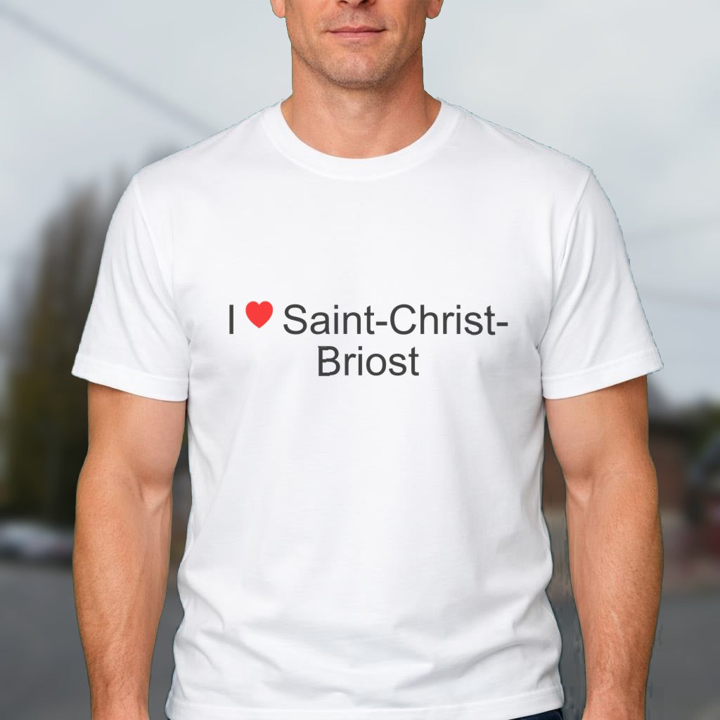 T-shirt I love saint-christ-briost