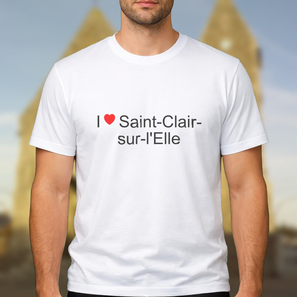 T-shirt I love saint-clair-sur-l'elle