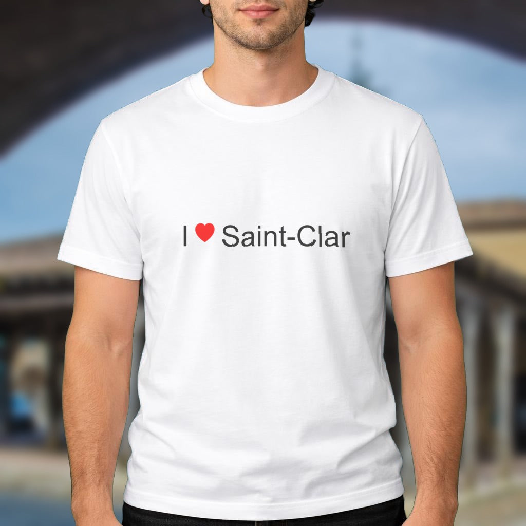 T-shirt I love saint-clar