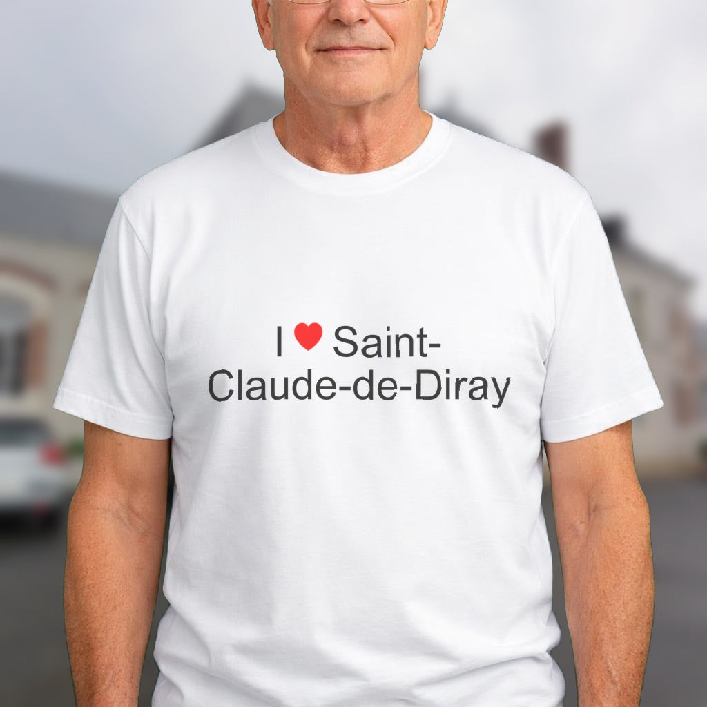 T-shirt I love saint-claude-de-diray