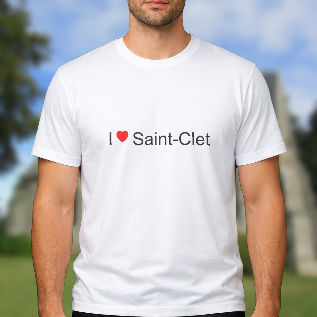 T-shirt I love saint-clet