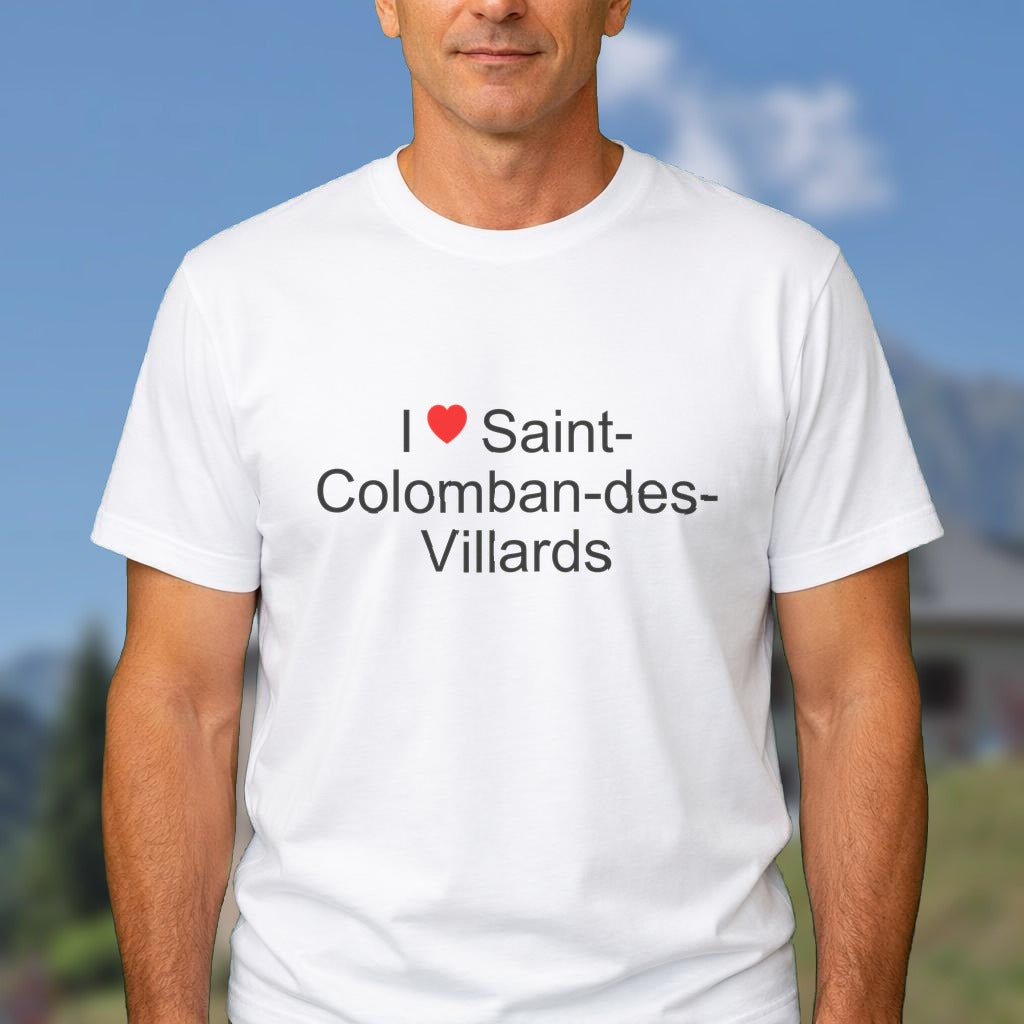 T-shirt I love saint-colomban-des-villards