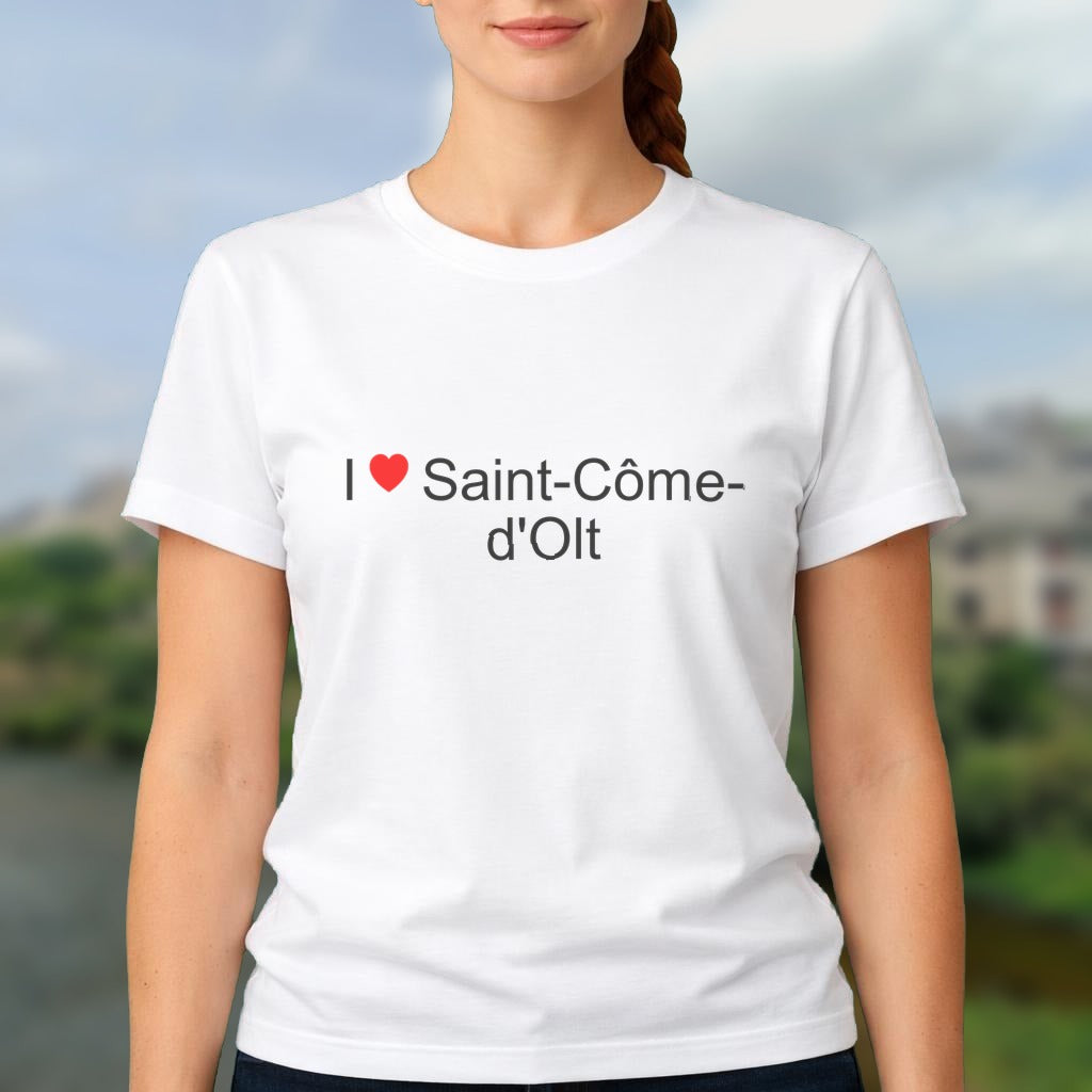 T-shirt I love saint-côme-d'olt