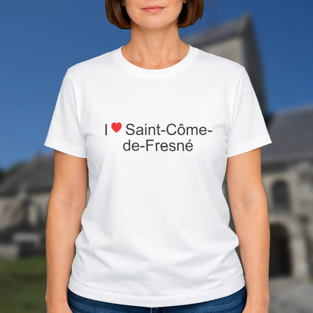 T-shirt I love saint-côme-de-fresné