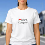 T-shirt I love saint-congard