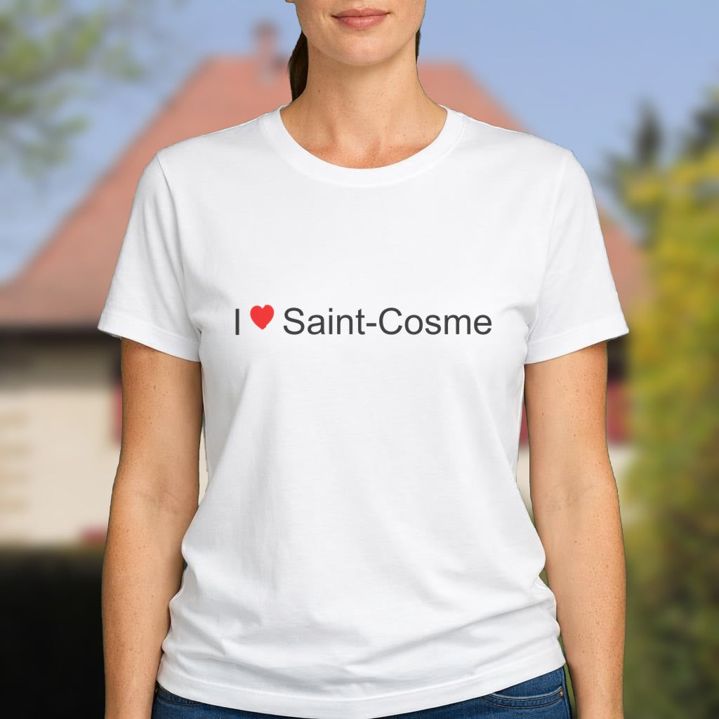 T-shirt I love saint-cosme