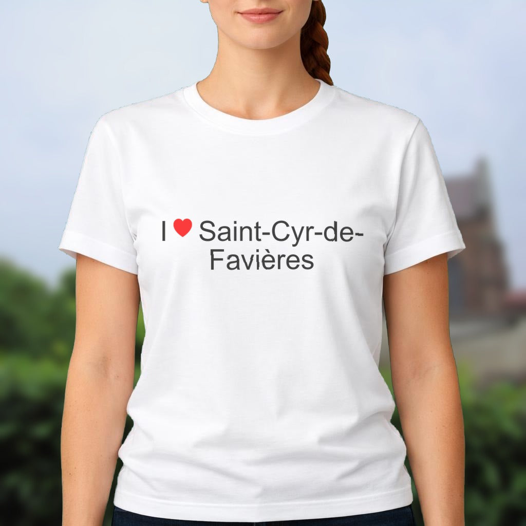 T-shirt I love saint-cyr-de-favières