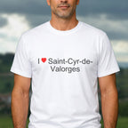 T-shirt I love saint-cyr-de-valorges