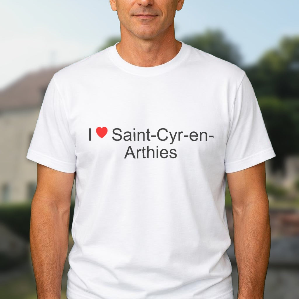 T-shirt I love saint-cyr-en-arthies