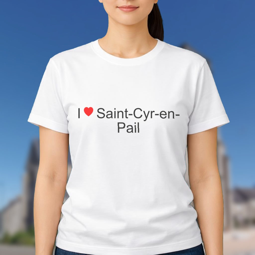 T-shirt I love saint-cyr-en-pail