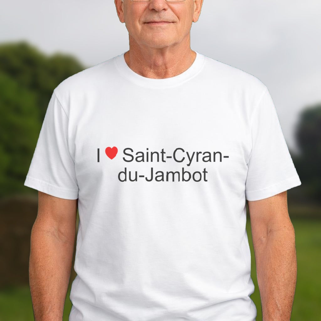 T-shirt I love saint-cyran-du-jambot