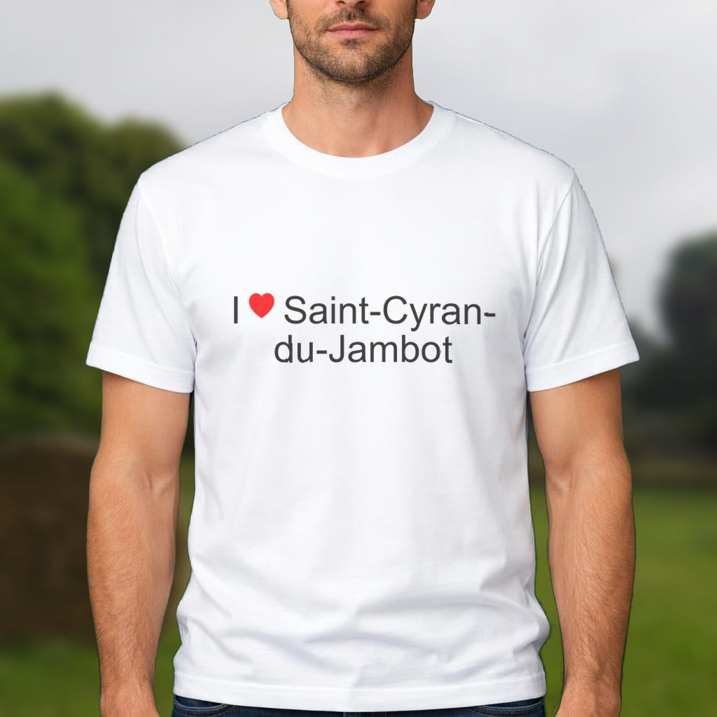 T-shirt I love saint-cyran-du-jambot