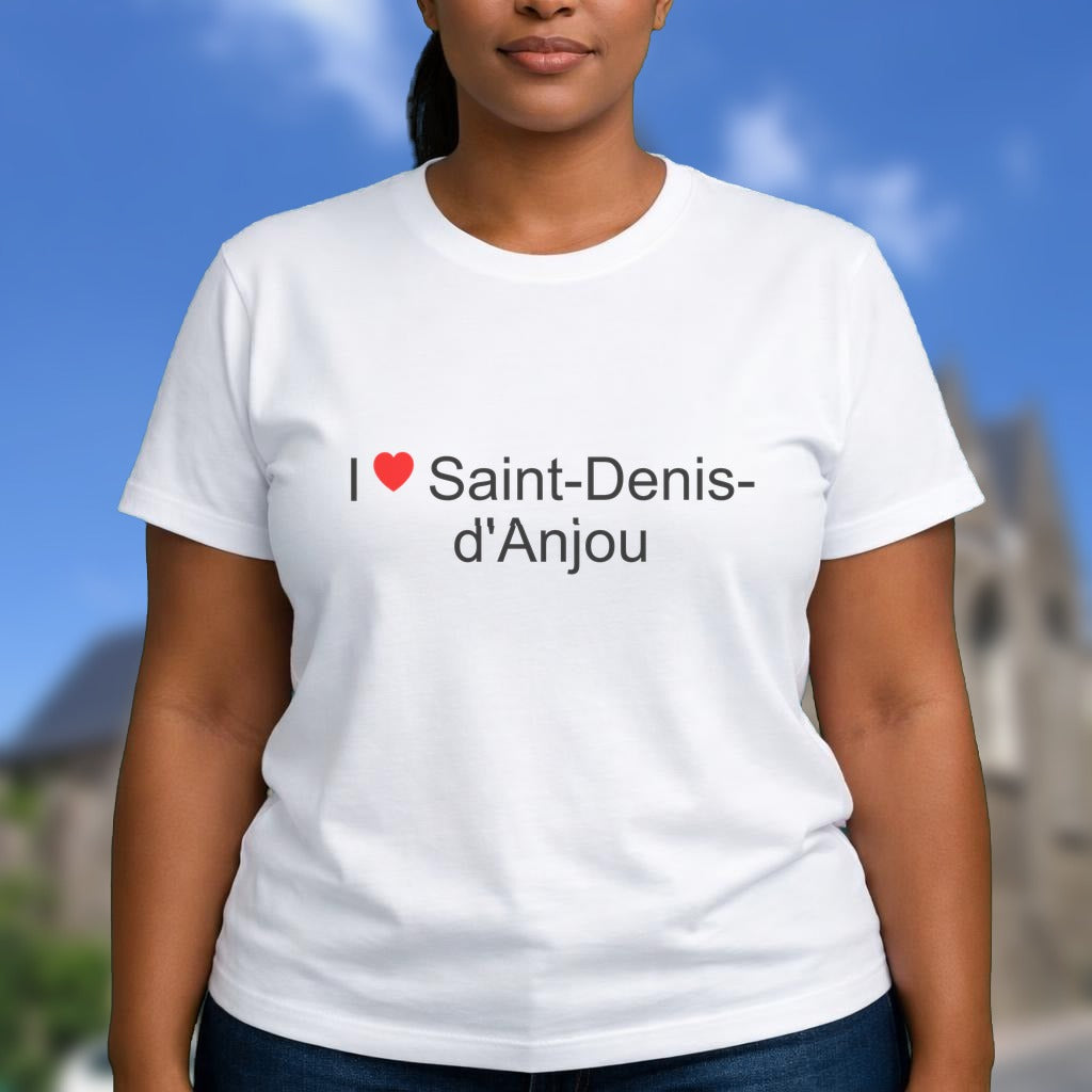 T-shirt I love saint-denis-d'anjou