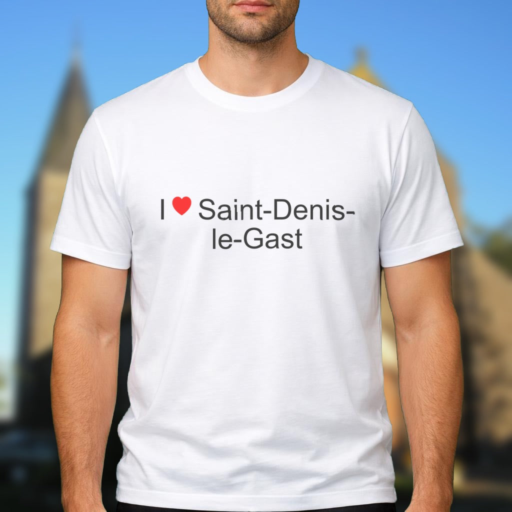 T-shirt I love saint-denis-le-gast