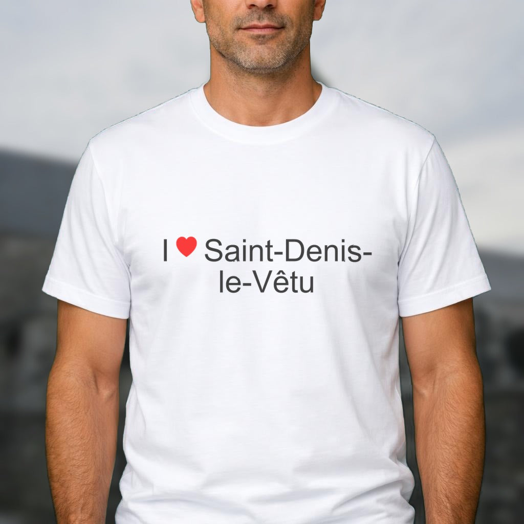 T-shirt I love saint-denis-le-vêtu