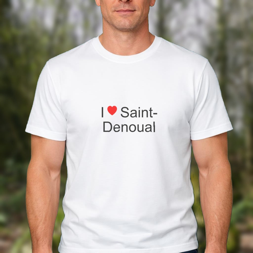 T-shirt I love saint-denoual