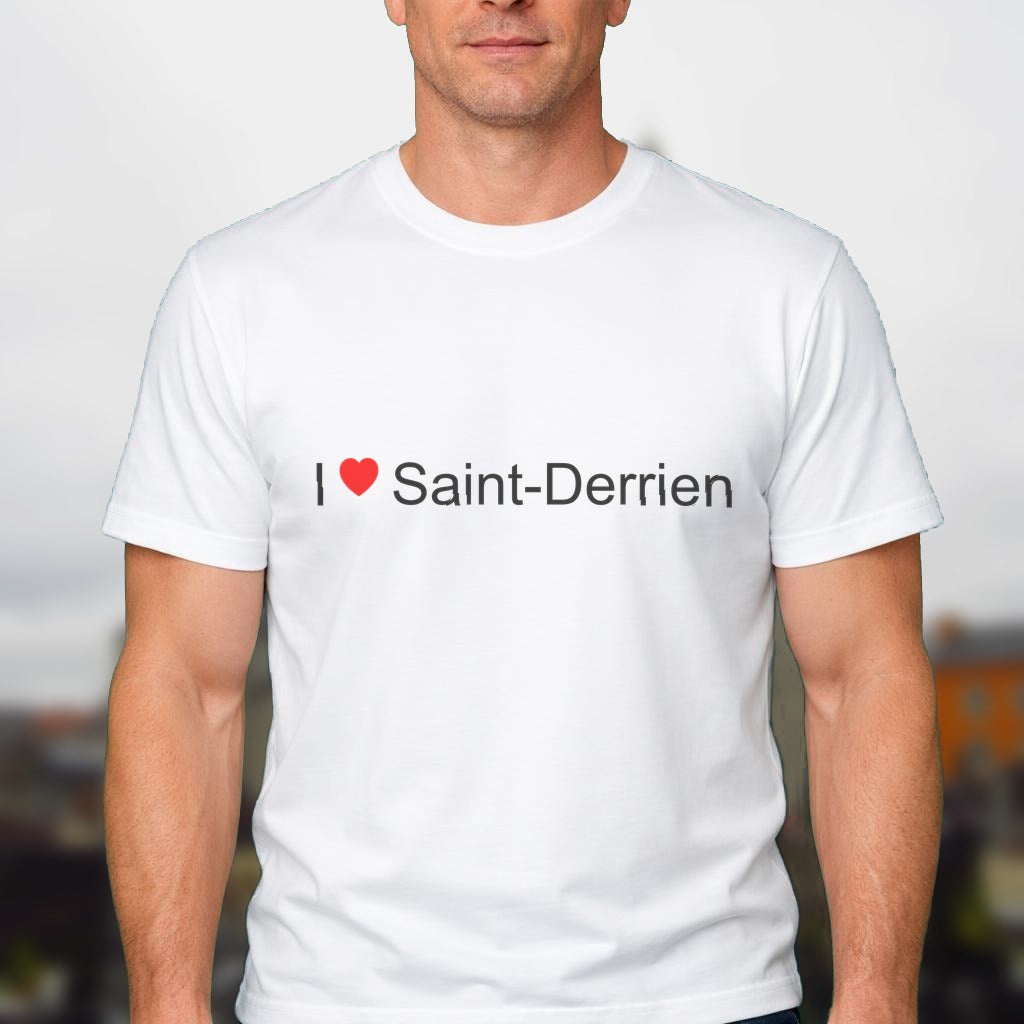 T-shirt I love saint-derrien