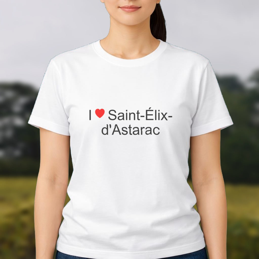 T-shirt I love saint-élix-d'astarac
