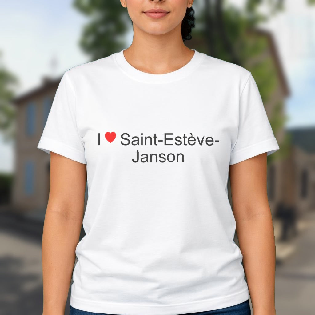 T-shirt I love saint-estève-janson