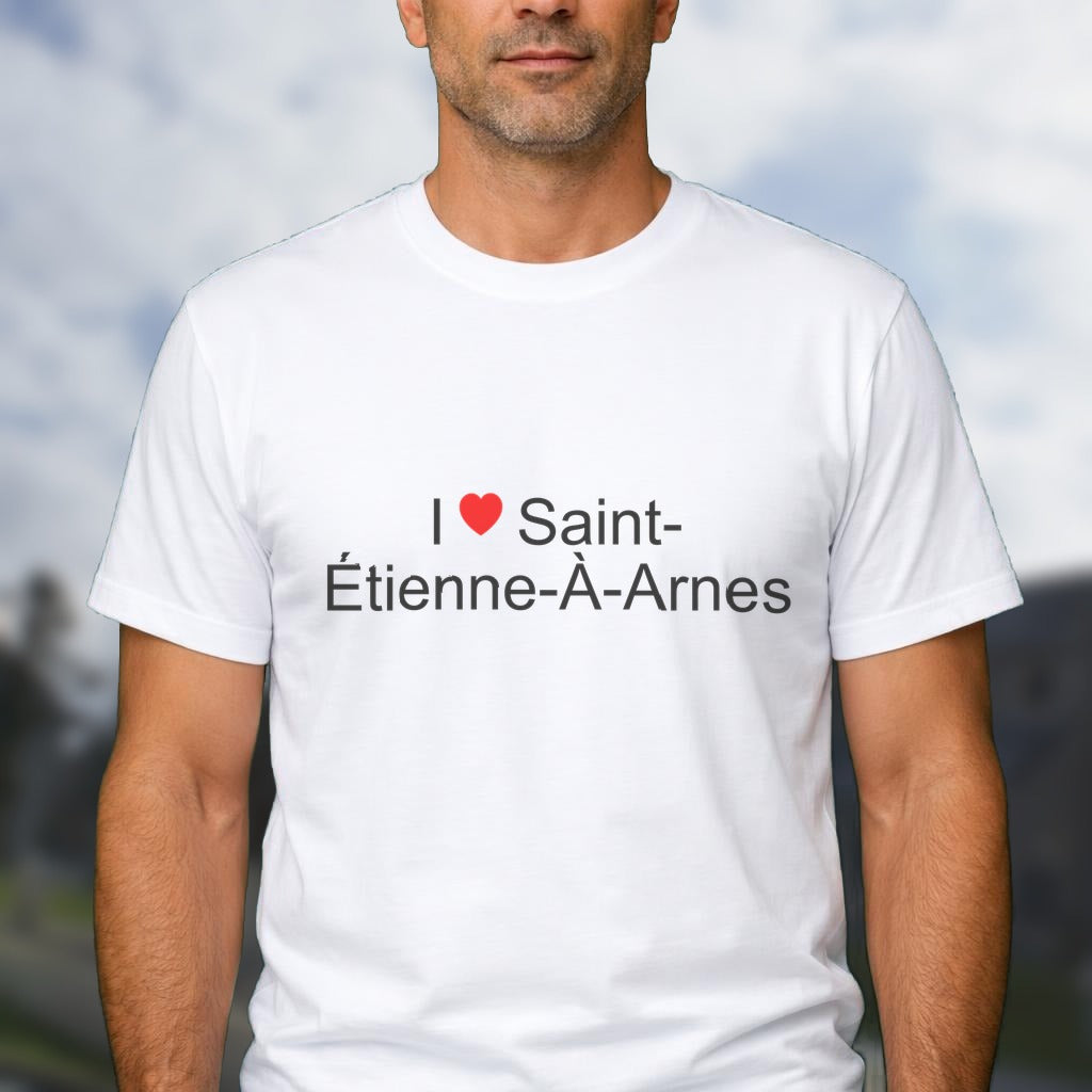 T-shirt I love saint-étienne-à-arnes