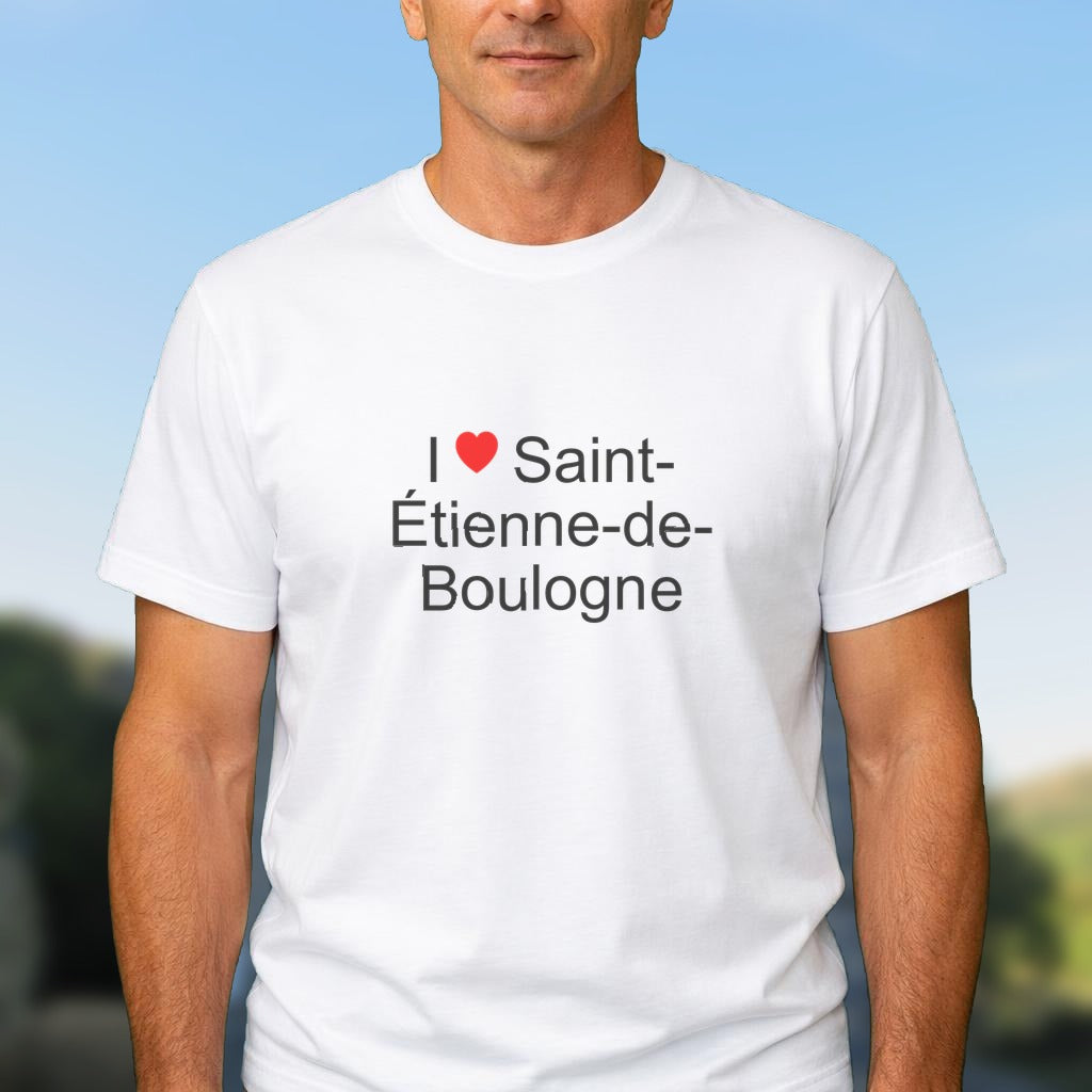 T-shirt I love saint-étienne-de-boulogne