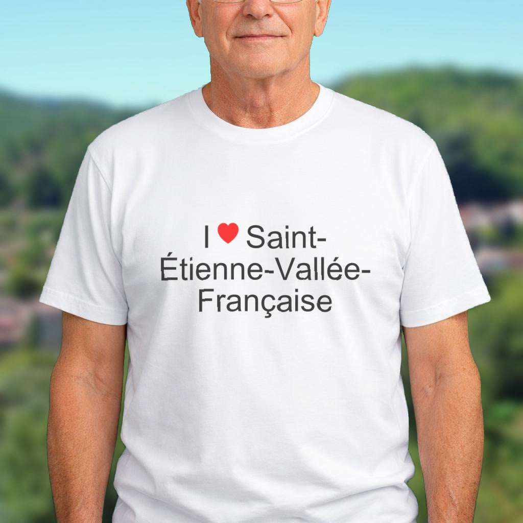 T-shirt I love saint-étienne-vallée-française