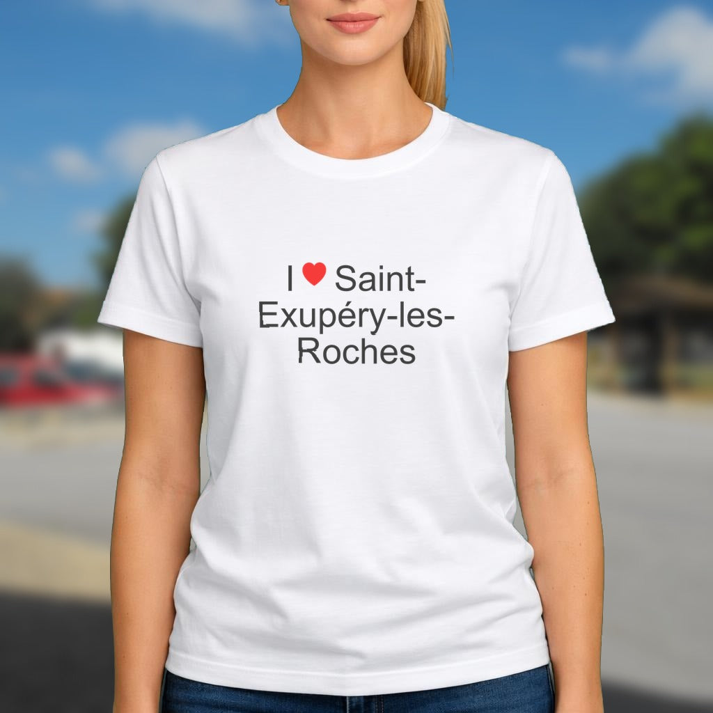 T-shirt I love saint-exupéry-les-roches