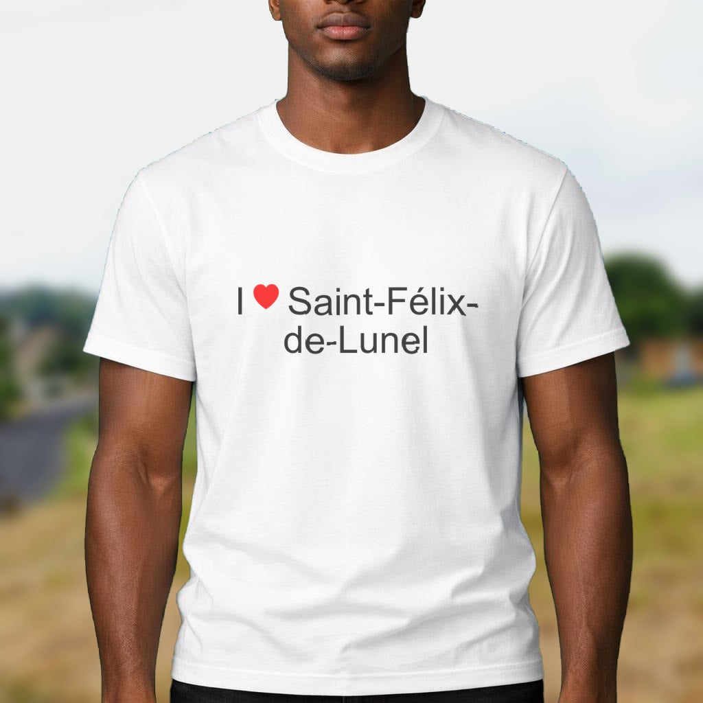 T-shirt I love saint-félix-de-lunel