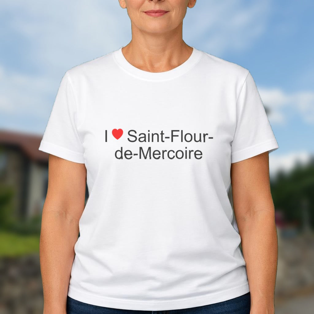 T-shirt I love saint-flour-de-mercoire